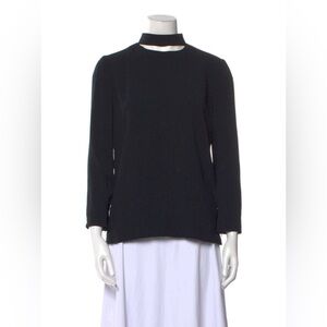 Tom Ford Mock Neck Three Quarter Sleeve Sweatshirt